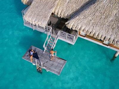 Our air + overwater bungalow packages get you to Tahiti in just 8 hours (from LAX). Once you arrive, you'll enjoy bucket list–worthy stays at overwater villas and bungalows for the full Polynesian experience.